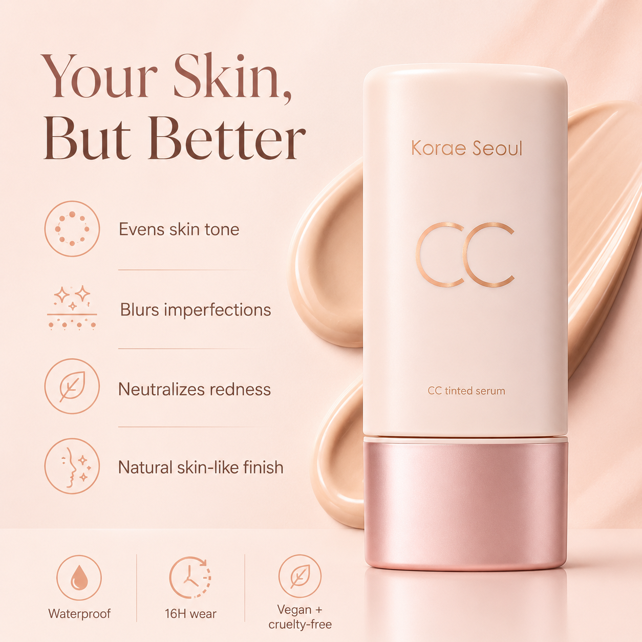 Korae Seoul CC Color-Correcting Tinted Serum